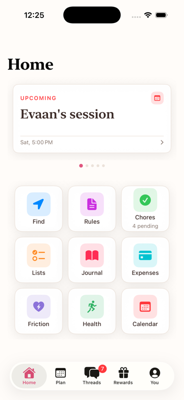 Duet home dashboard